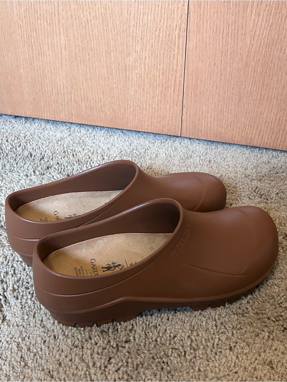 Women’s Brown Slip-On Garden Clogs